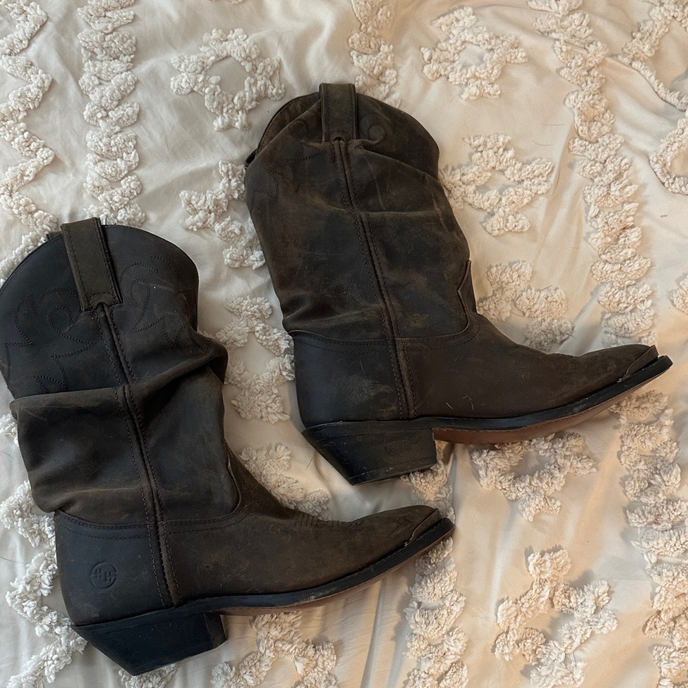 Double H Women’s Brown slouch cowboy boot